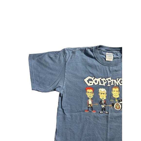 Vtg Goldfinger T Shirt Cartoon Print Rock Band Size M Blue Y2K HTF Rare - Picture 5 of 12